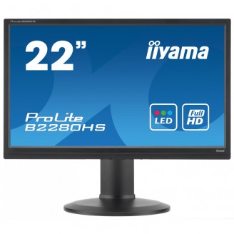 Monitor Second Hand Iiyama B2280HS, 22 Inch Full HD LED, VGA, DVI, Display Port Monitor Second Hand Iiyama B2280HS, 22 Inch Full HD LED, VGA, DVI, Display Port